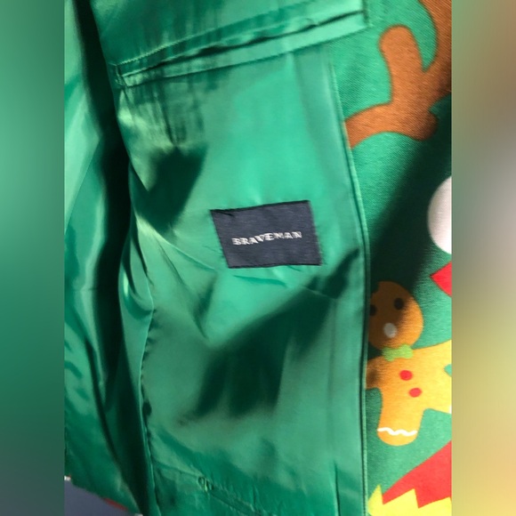 NWOT Braveman Christmas blazer and pants - Picture 5 of 6